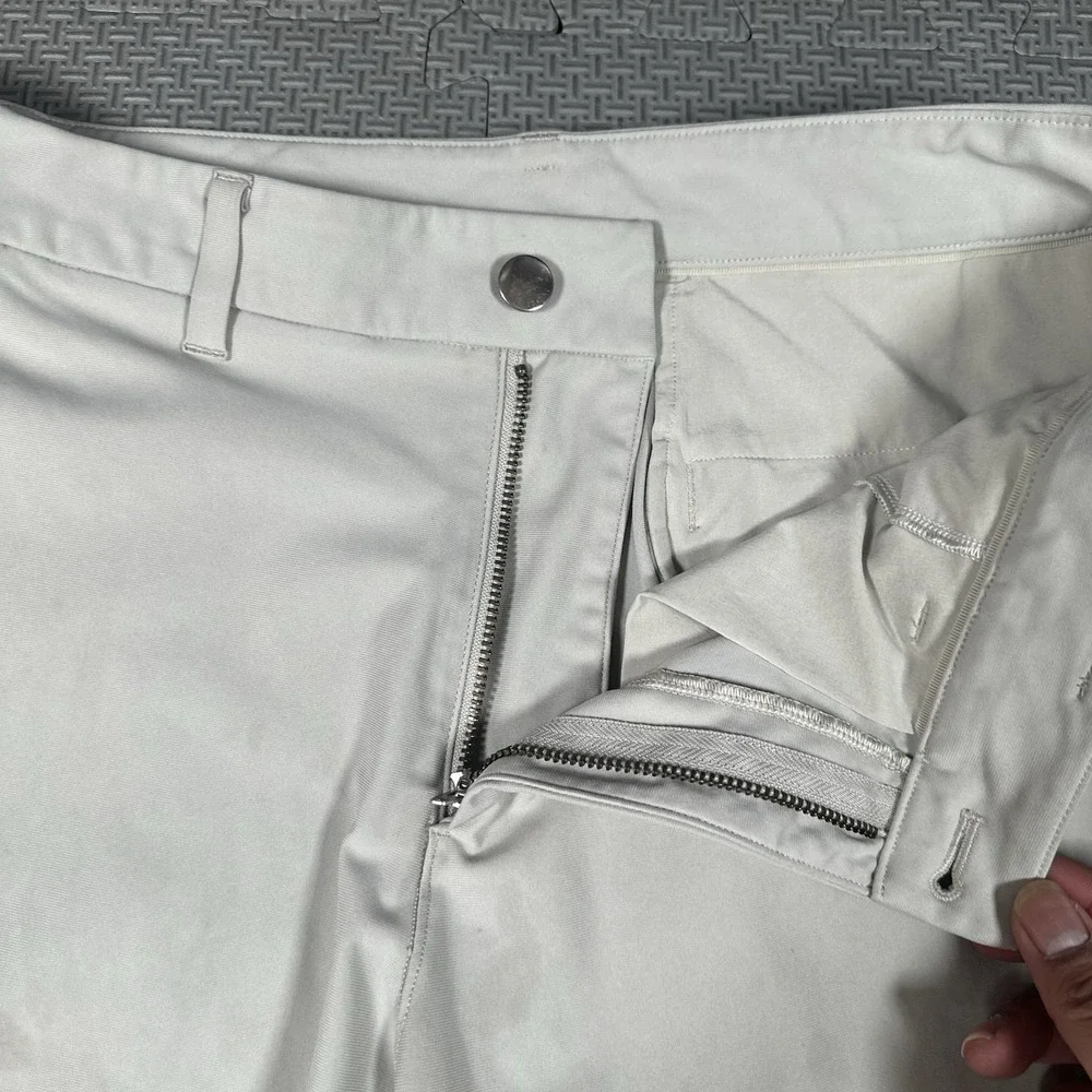 Lululemon Pants Mens 32x28 Beige Performance Casual Slim Fit ABC Warpstreme